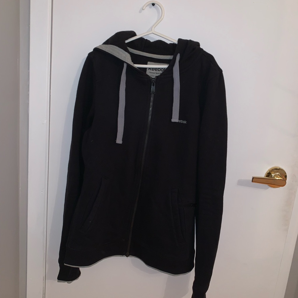 [M]👚REEBOK thick zip up hoodie